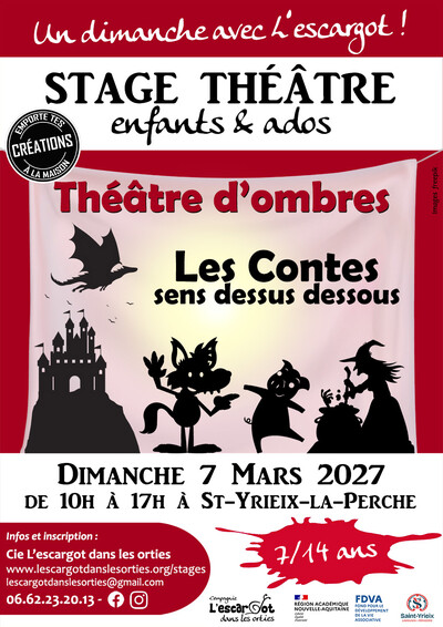 Stage théâtre d'ombres "Les Contes sans dessus dessous"