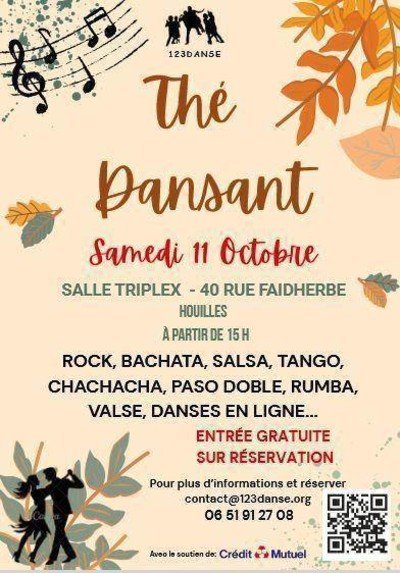 123 DANSE - Thé dansant pour tous. Danses de loisir. Entrée Gratuite