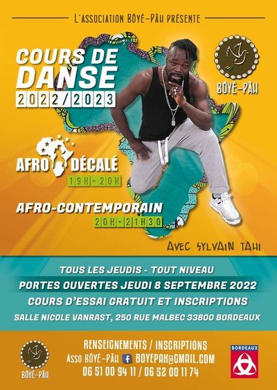 Association Bôyé-Pâh - Cours de danse Afro saison 2022/2023