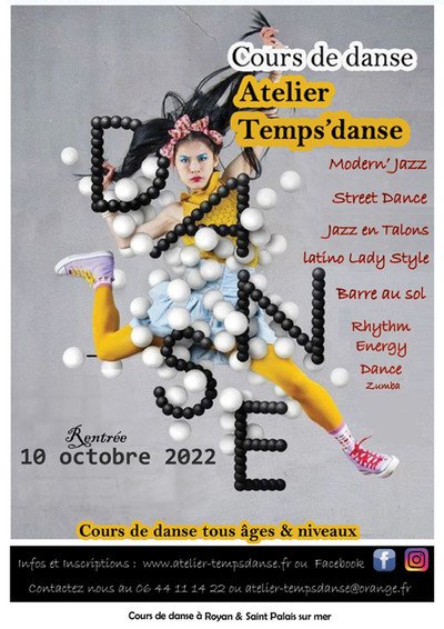 L'Atelier Temps' Danse - Cours de danse pour tous âges & tous niveaux 