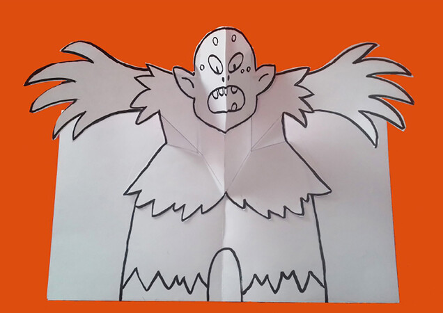 "Bouh!" un mini livre pop-up horrifique 