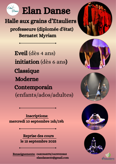ELAN DANSE Bernatet Myriam - COURS DE DANSE