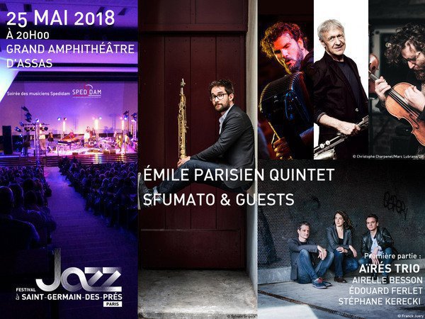 Émile Parisien Quintet SFUMATO + guests // Aïres Trio