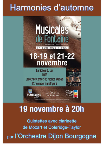 Harmonies d'automne " D'ébène et de grenadille "