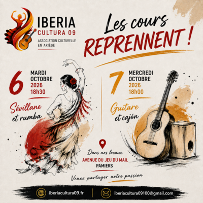 Iberia Cultura - Cours de sévillanes, guitare et cajón