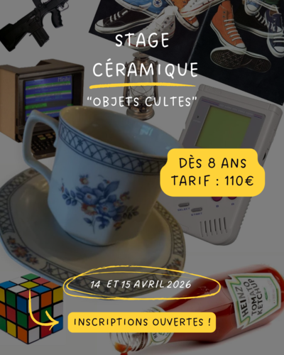 STAGE MODELAGE D'OBJETS CULTES AVRIL 2026