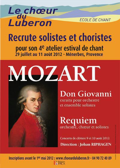 4e Atelier estival de chant : Mozart en Lberon