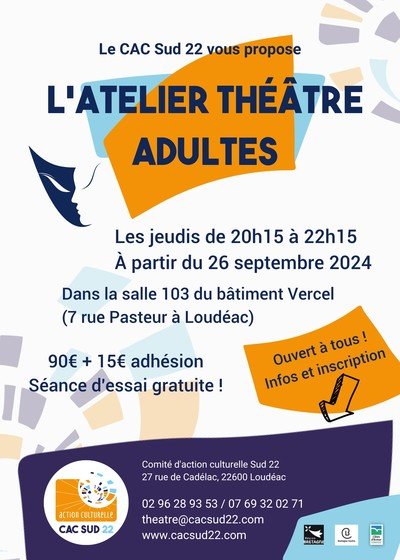 Comité d'Action Culturelle Sud 22 - Atelier théâtre pour adultes