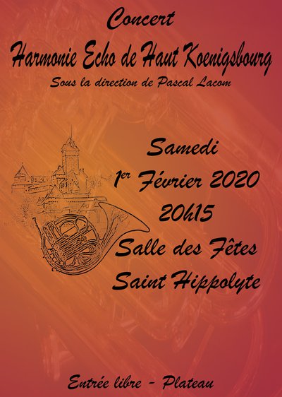 Concert d'Hiver harmonie Echo du Haut-Koenigsbourg