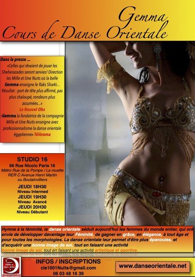 Gemma Mellouk 1001 Nuits  - Cours de danse orientale egyptienne