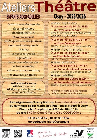 CODEVOTA - cours de théâtre
