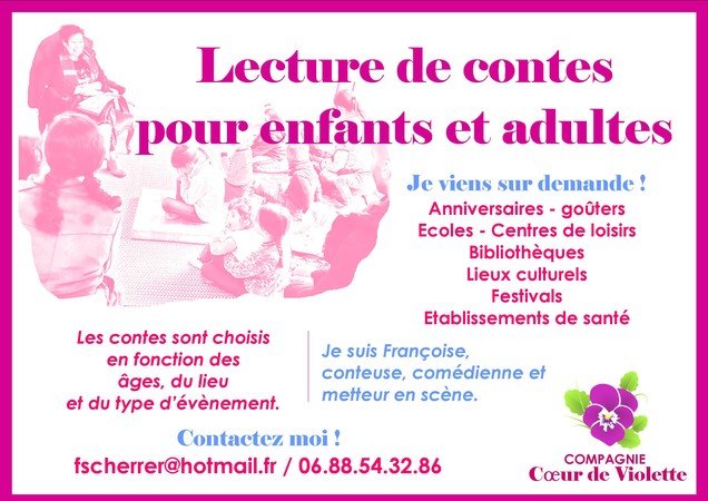 Compagnie cœur de violette  -  contes théâtralisés pour enfants