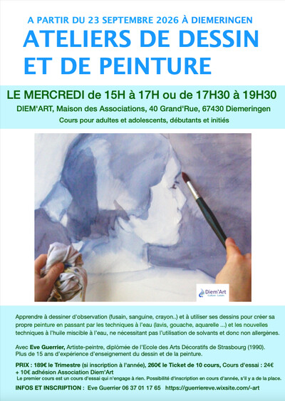 Eve Guerrier - Cours de dessin et de peinture