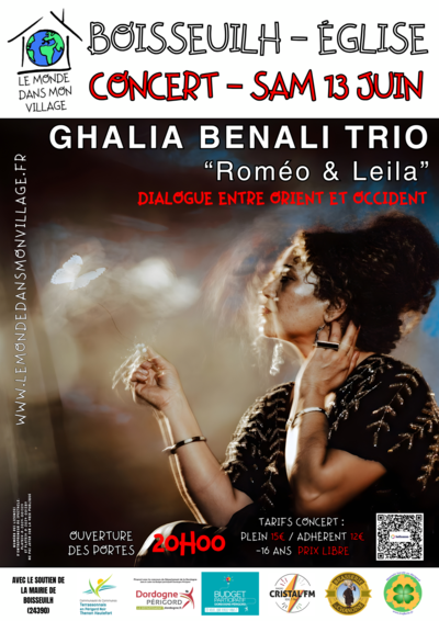 Ghalia Benali trio - Roméo et Leila - Boisseuilh
