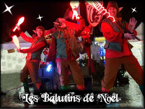 Les Balutins Lumineux - Pour marché de noel ou la scène