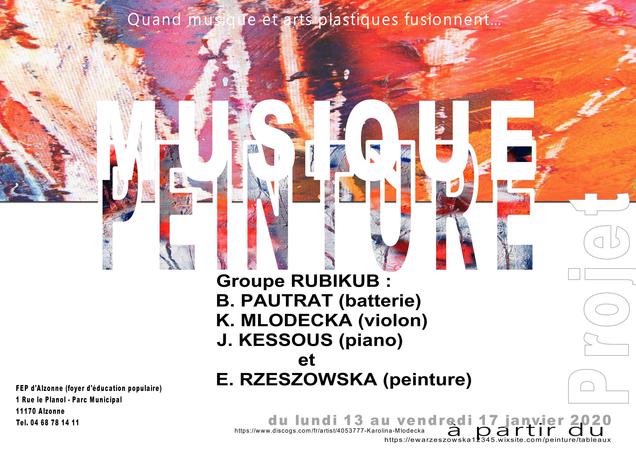 Projet chez FEP d'Alzonne  - Projet : Quand musique et arts plastiques fusionnent...