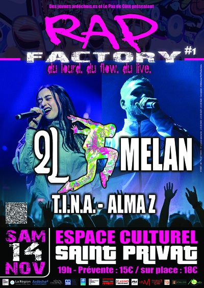 RAP FACTORY #1 avec 2L / MÉLAN / TINA / ALMA Z