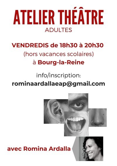 Romina ARDALLA - Atelier de Théâtre - Adultes