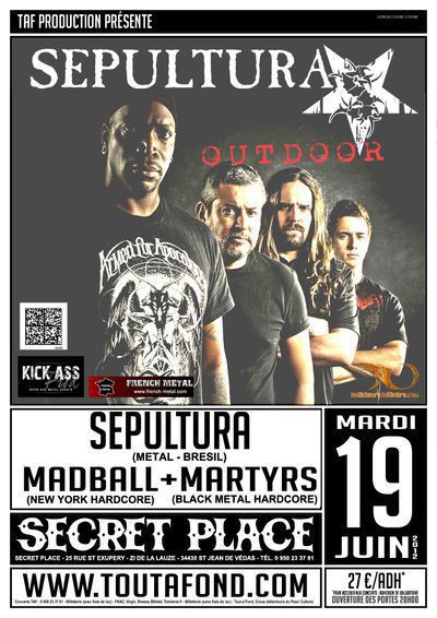 SEPULTURA + MADBALL + MARTYRS