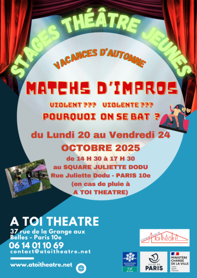 STAGE THEATRE JEUNES - OCTOBRE 2025
