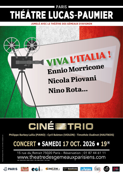 Viva l'Italia ! Musiques de films par le Ciné-Trio