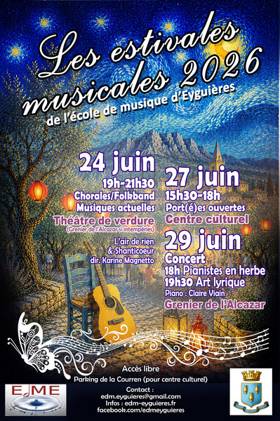 Estivales musicales, soirée événement