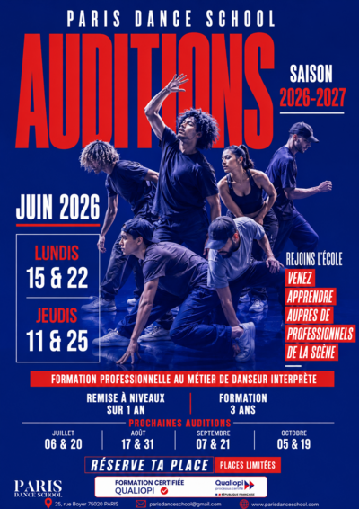 Paris Dance School - Audition formation