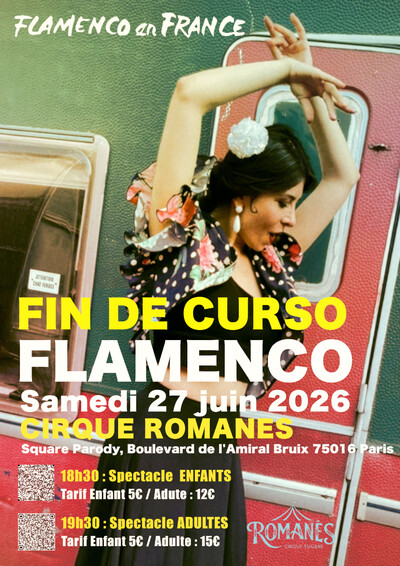 Spectacle des élèves de Flamenco en France : fin de curso 