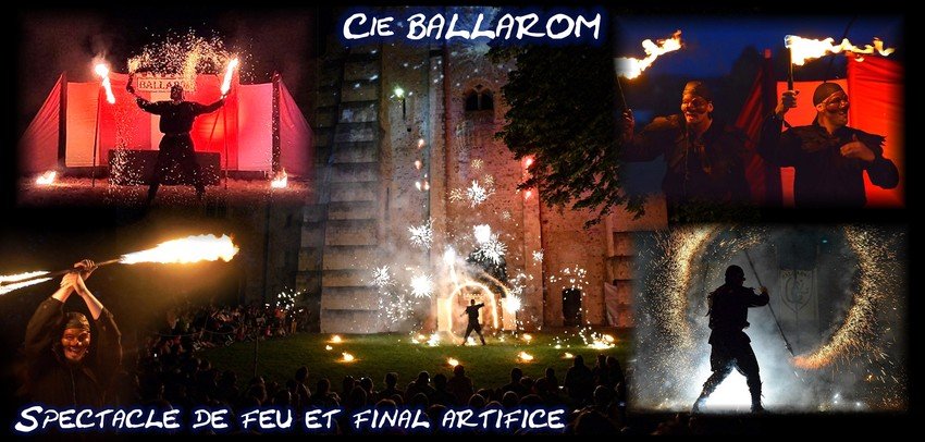 Cie BALLROM  - Spectacle de Feu avec Effets Speciaux et Petits artifices   