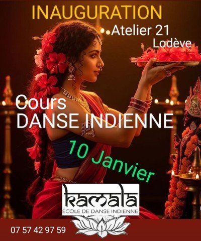 École de Danse Indienne KAMALA  - Déménagement à Lodève 