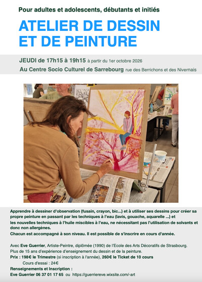 Eve Guerrier - Cours de dessin et de peinture pour adultes et adolescents