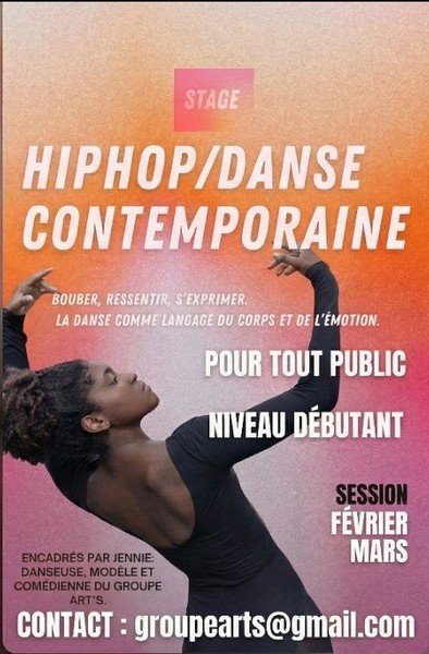 GROUPE ART’S  - Stage dans contemporaine/hip-hop 