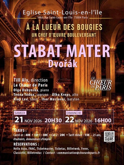 A la lueur des bougies Stabat Mater DVORAK