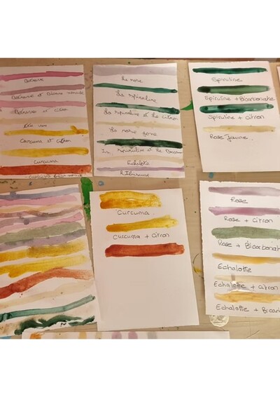 Atelier artistique : fabrication de peinture avec la tempera