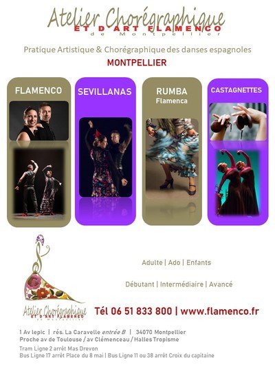 Cie Flamenca Temperamento Andaluz - Danser le Flamenco Sevillanas Rumba flamenca Castagnettes