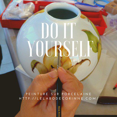 Corinne JEANJACQUES - stage de peinture sur porcelaine