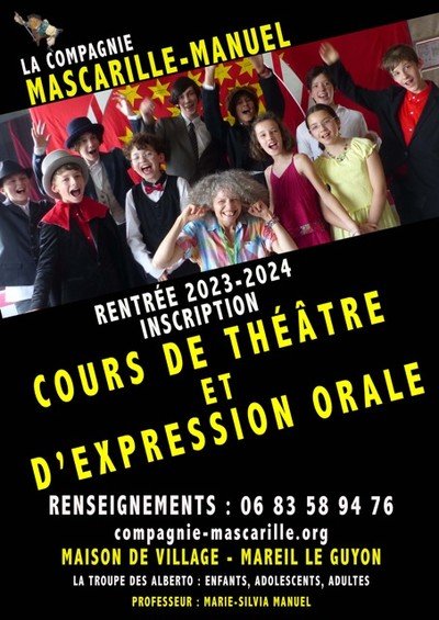 La Compagnie Mascarille-Manuel - Cours de théâtre et d'expression orale 