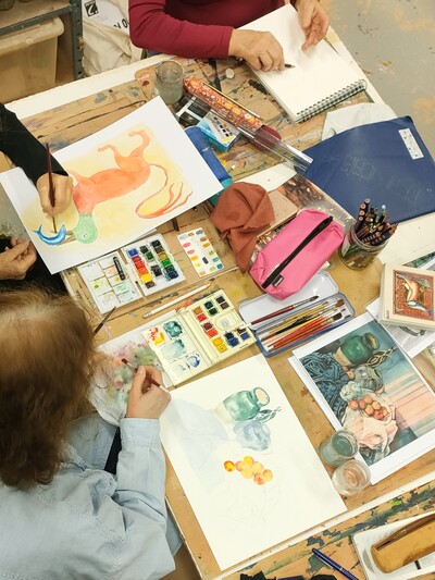 PROFILS ET RELIEFS - COURS DE DESSIN/PEINTURE - ADULTE