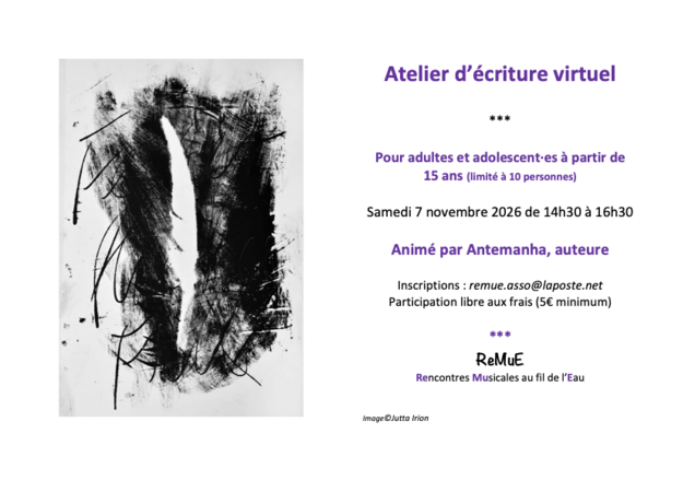 ReMuE | Atelier d'écriture virtuel | En ligne