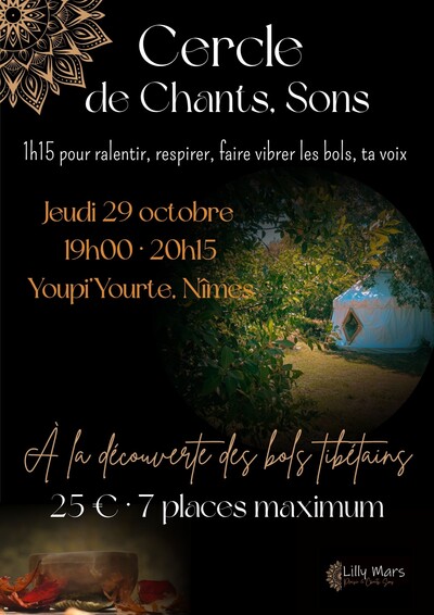 Lilly Mars | Atelier découverte des bols tibétains | Nîmes