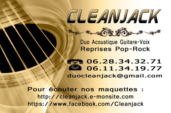 Duo Cleanjack - Reprises Pop-Rock Electroacoustiques