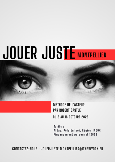 Jouer Juste, méthode de l'acteur par Robert Castle