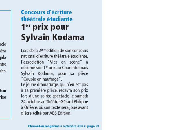 Pièces pour compagnies, clubs, cours....