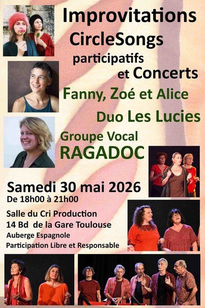 Soirée IMPROVITATIONS !! CircleSongs et Concerts