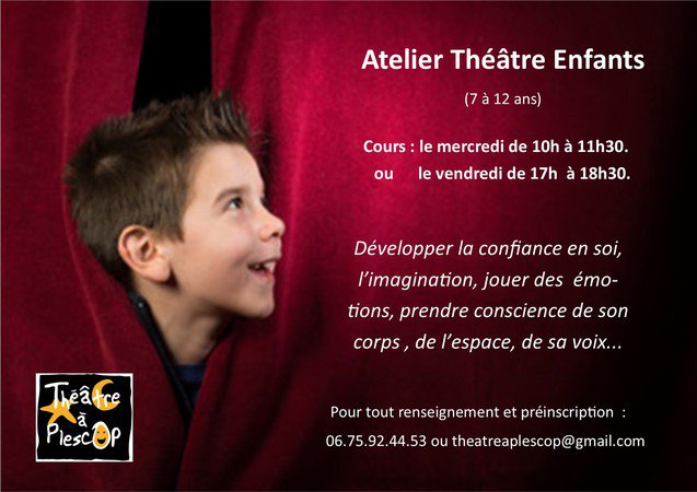 Théâtre à Plescop - Atelier théâtre pour enfants 