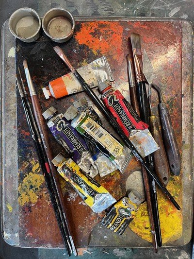 L'Archipel - peinture à l'huile