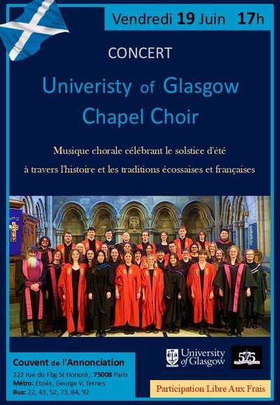 Chœur Ecossais de Glasgow & Grand Orgue