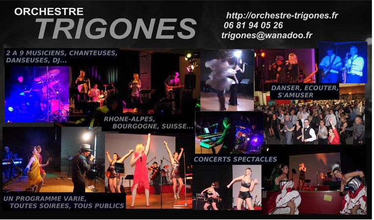 orchestre Trigones - ambiance cocktail et dansante, spectacle cabaret