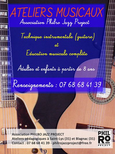 PHILRO JAZZ PROJECT - Cours de guitare et ateliers musicaux