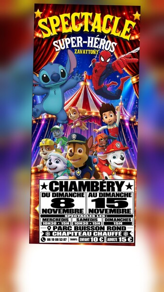 Spectacle cirque chambery